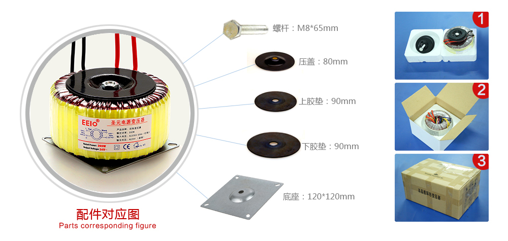 环形变压器配件图