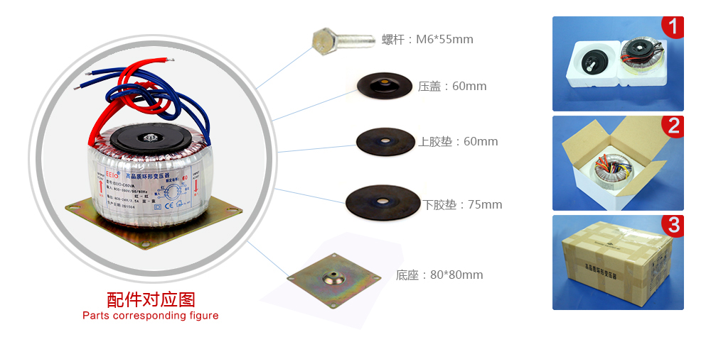 环形变压器配件图