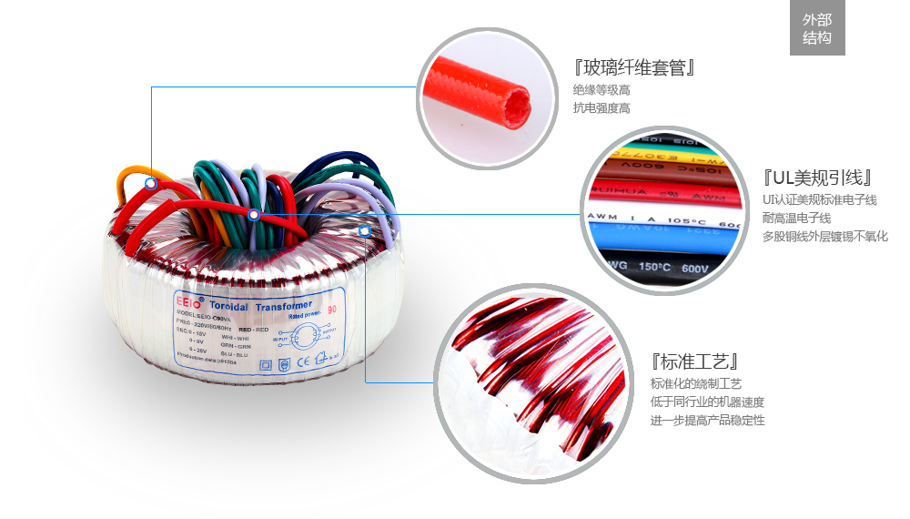 环形变压器外部结构