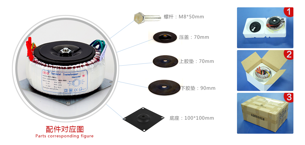 环形变压器配件图