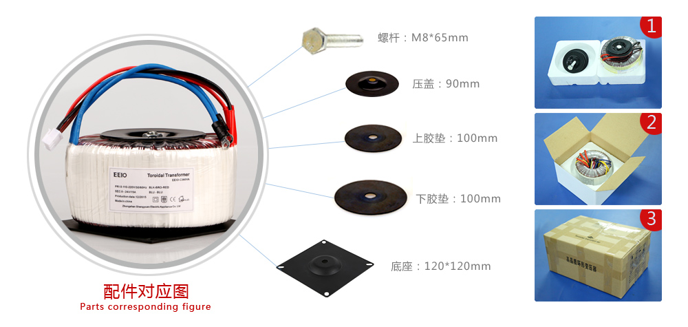 环形变压器配件图