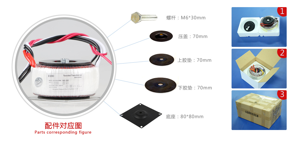 环形变压器配件图