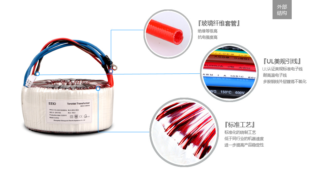 环形变压器外部结构