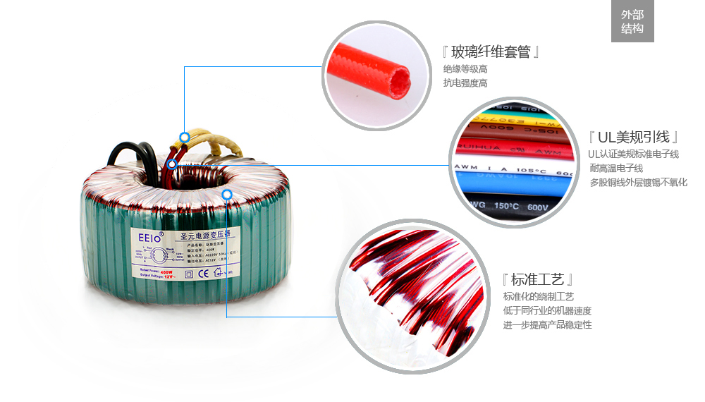 环形变压器外部结构