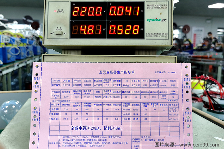 环形变压器空载损耗检测