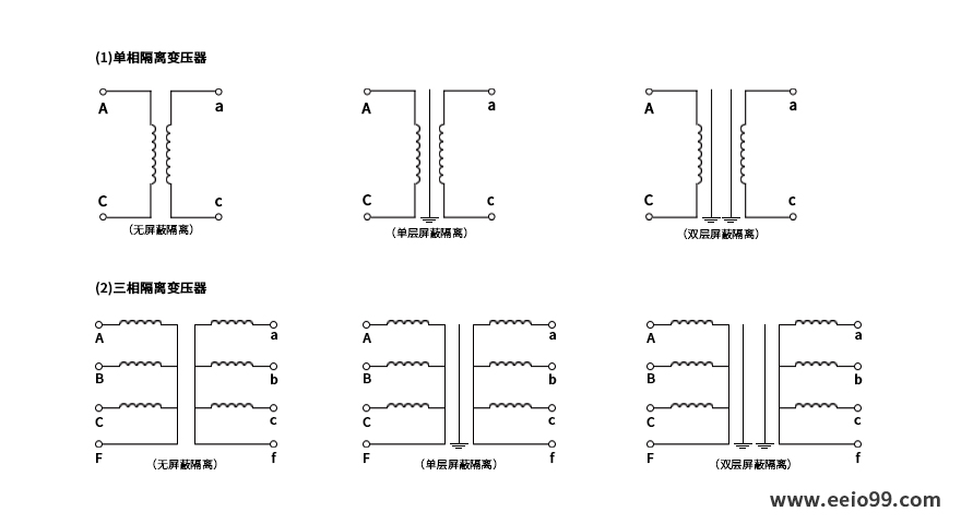 隔离变压器接线图解-圣元电器
