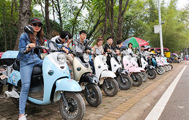 圣元电器精英团队十里画廊自由骑行